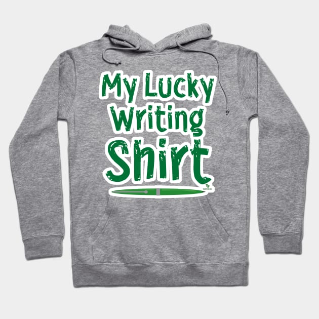 Fun My Lucky Writing Quote Design Hoodie by Tshirtfort